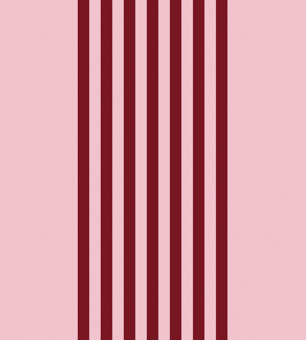 Rayure basque grenade/rose