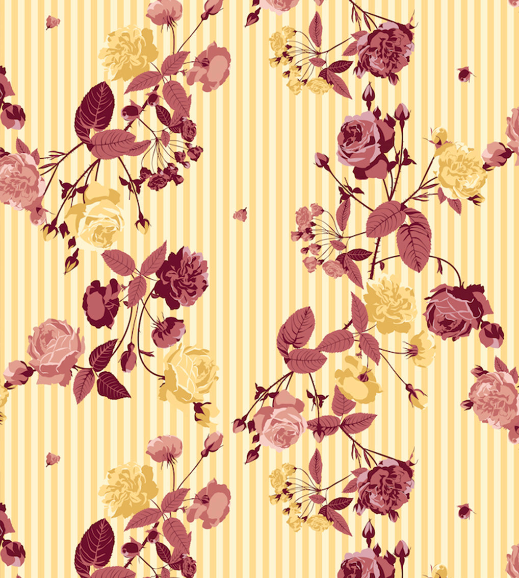 Roseraie jaune/rose