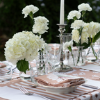 Lot de 2 sets de table rayés 一 Écru/cappuccino