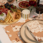 Lot de 2 sets de table Fleurs de Bach 一 Cappuccino