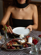Nappe — Vichy signature Brun fumé/grège