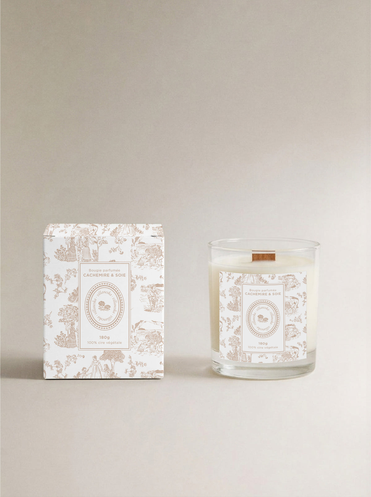 Bougie signature — Parfum Cachemire & soie