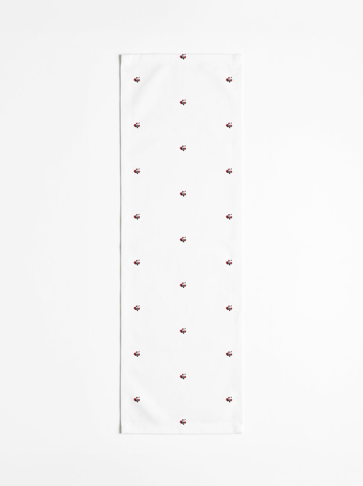 Chemin de table — Roseraie Blanc coton