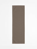 Chemin de table — Vichy signature Brun fumé/grège