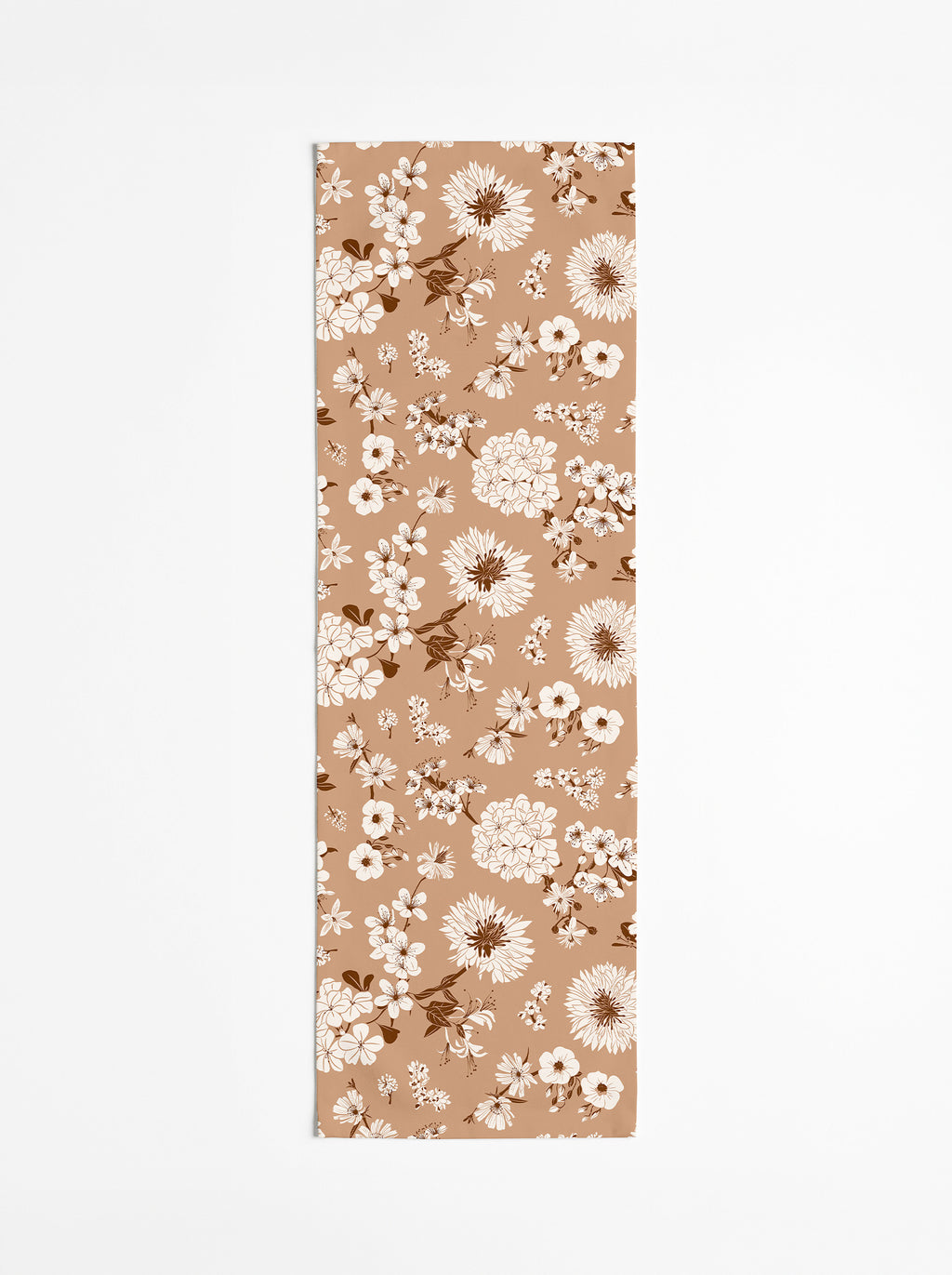 Chemin de table Fleurs de Bach — Cappuccino