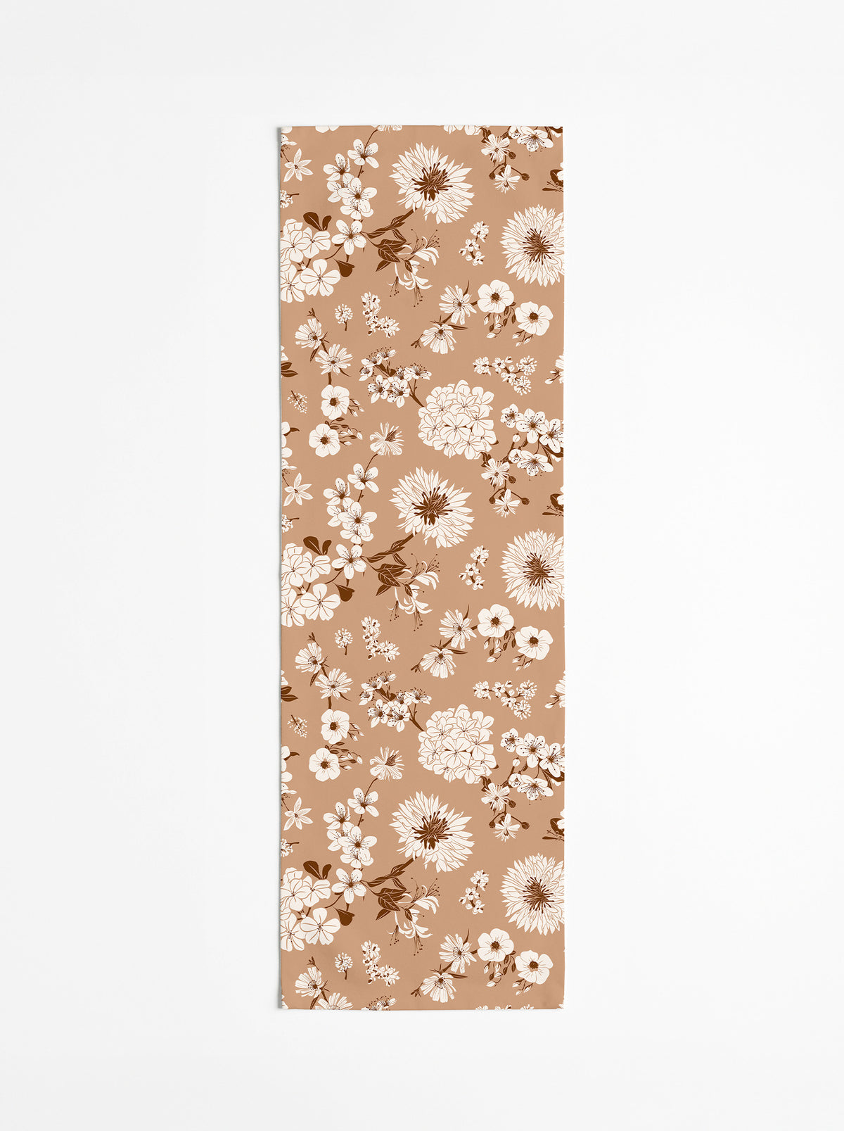 Chemin de table Fleurs de Bach — Cappuccino