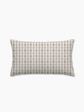 Housse de coussin — Vichy signature Grège/crème