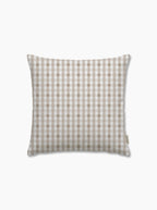 Housse de coussin — Vichy signature Grège/crème