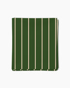 Nappe — Vert jardin, rayures fines corail poudré/jaune