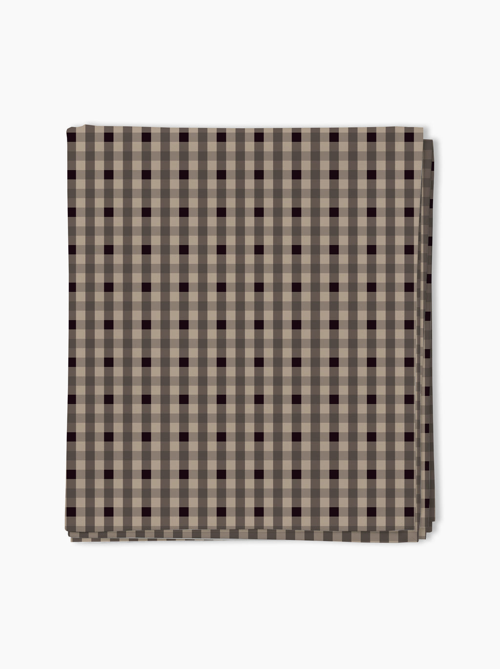 Nappe — Vichy signature Brun fumé/grège