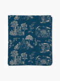 Nappe Chroniques de Biarritz — Bleu minéral/crème