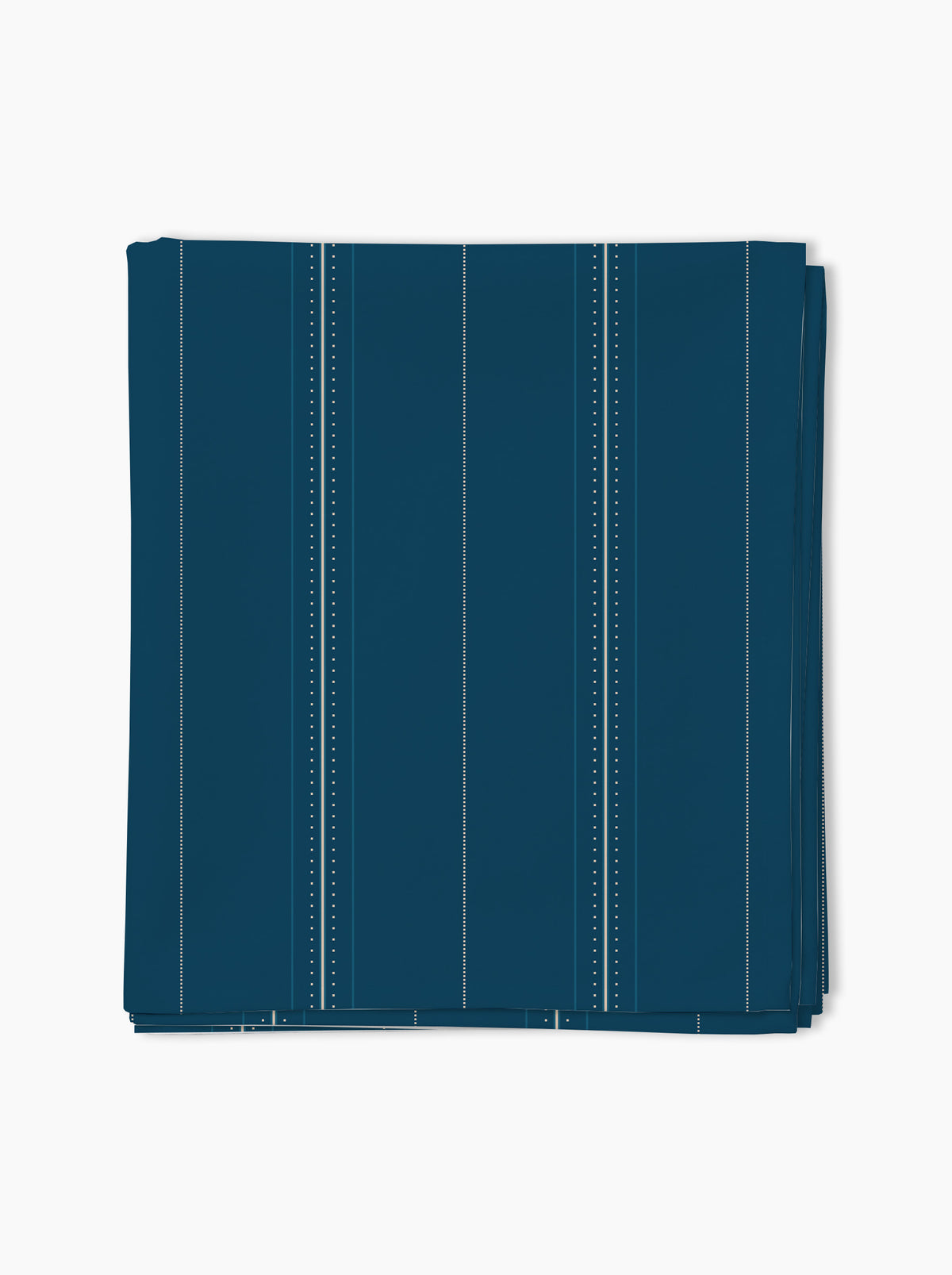 Nappe — Rayures cadencées Bleu minéral/crème