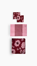 Parure de table serviettes, sets rayés et nappe 一 Grenade