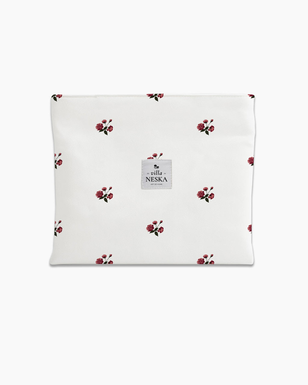 Pochette plate — Roseraie blanc coton