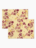 Lot de 2 sets de table — Roseraie jaune/rose