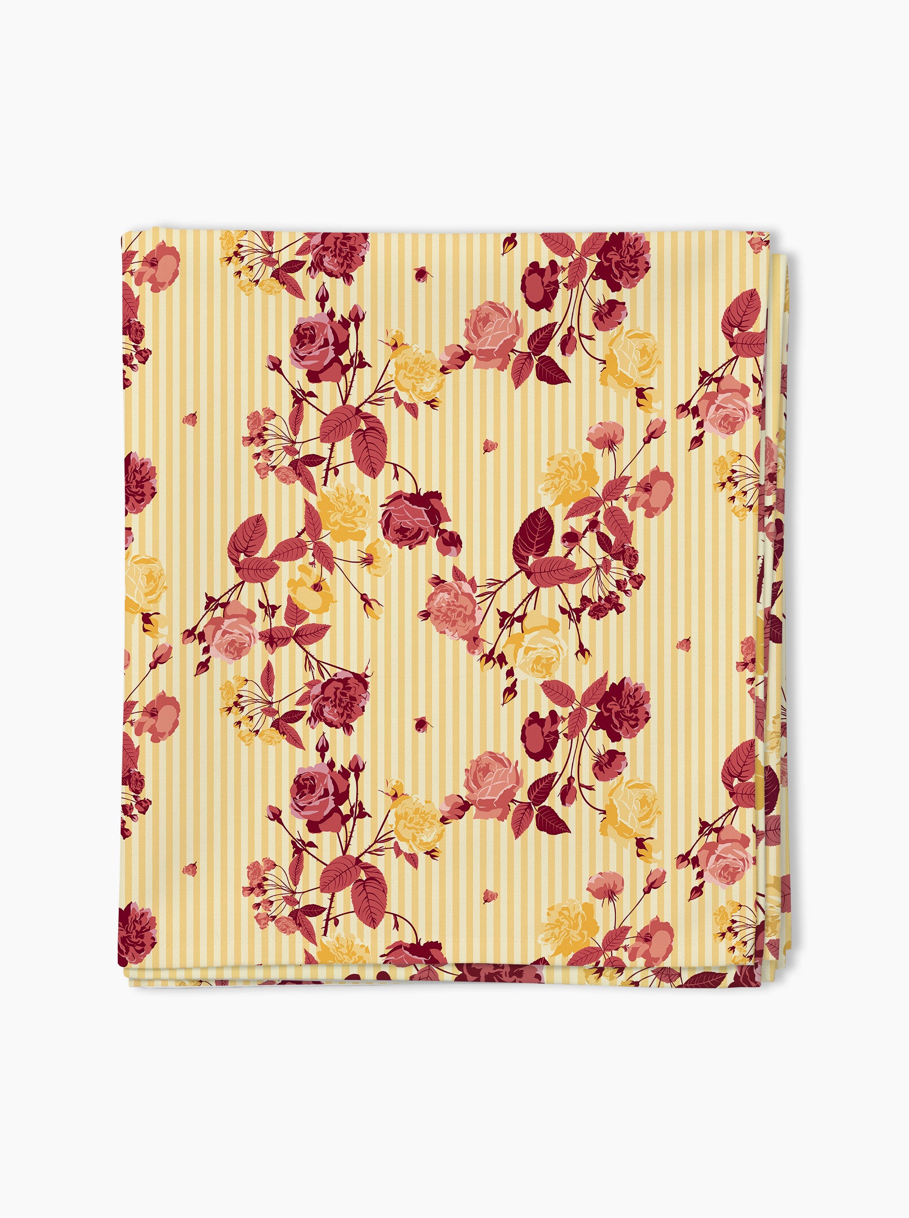 Voile de plage — Roseraie jaune/rose